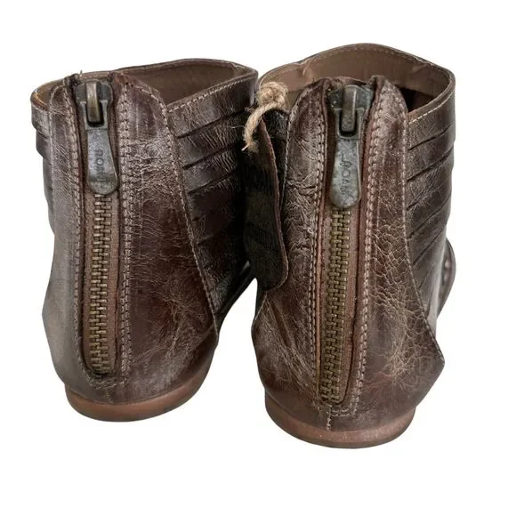 Roan by Bed Stu Pearl Gladiator Sandal Sz 8.5 Brown Leather Women’s Strappy NWOB - Picture 3 of 12